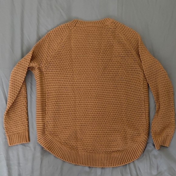 St. John's Bay women’s small Camel brown Knit fisherman Sweater - Picture 2 of 3